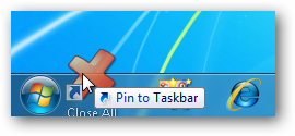 Close All - Pin to Taskbar