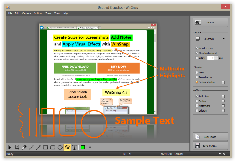Screen capture software for everyday tasks