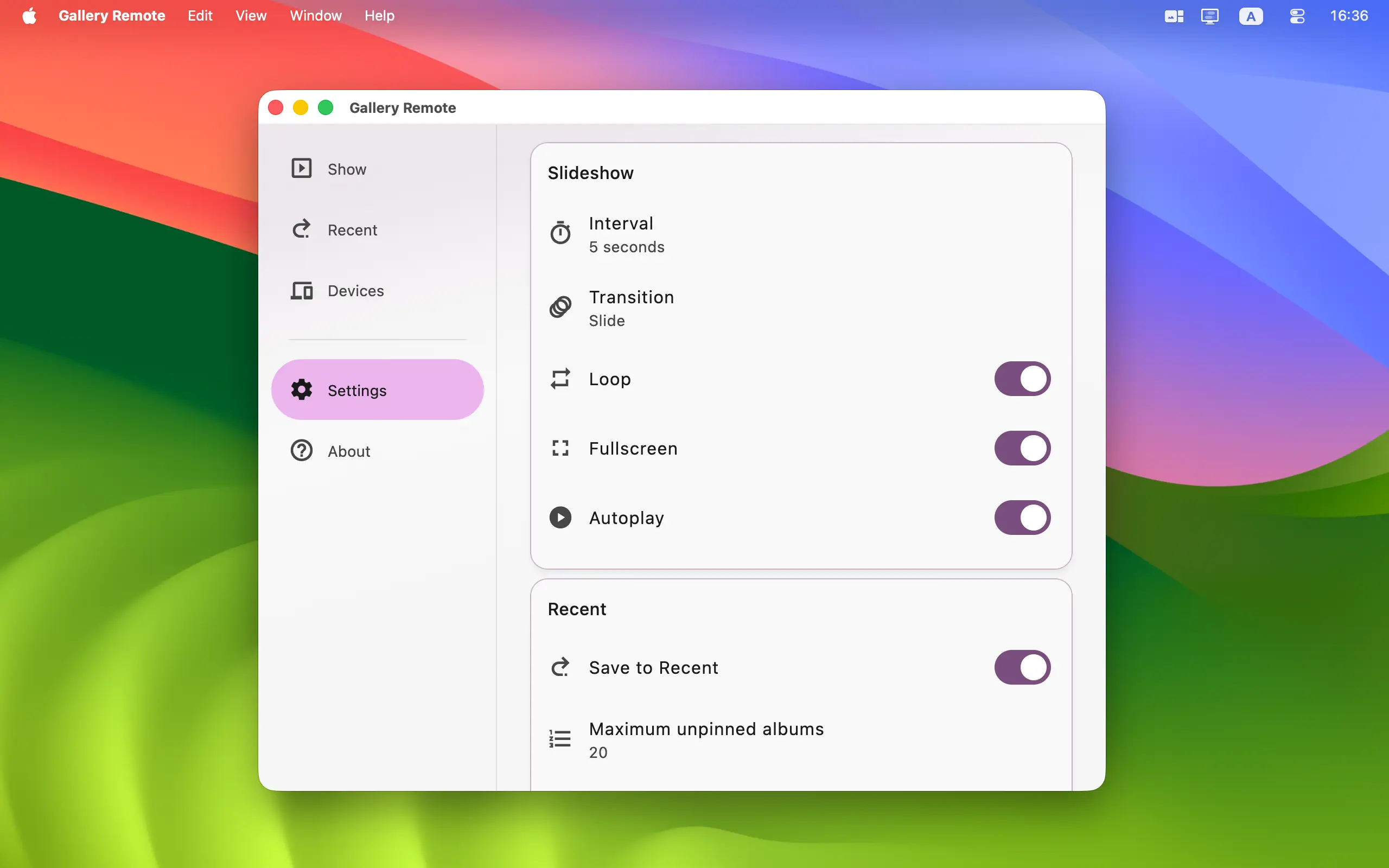 Gallery Remote - Mac #5