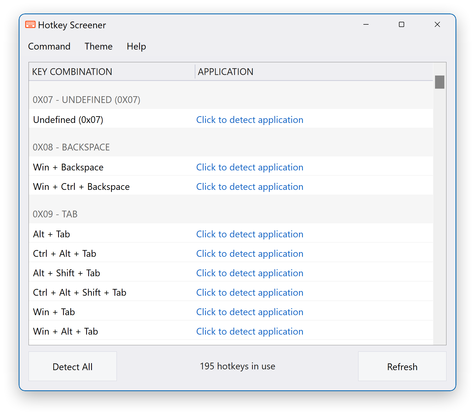 Hotkey Screener - Light Mode