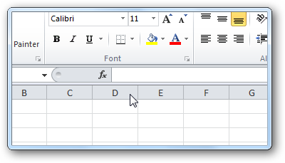 Excel 2010 - Ctrl + Mouse Drag