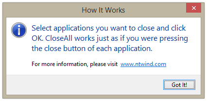 CloseAll v2.0 - Help