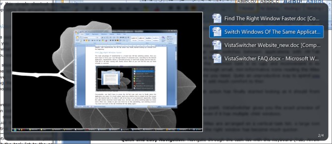 VistaSwitcher - Instance Switcher