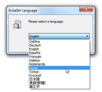 VistaSwitcher - Choose Language