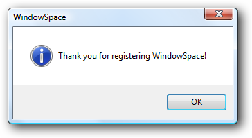 WindowSpace is registered!