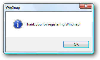 WinSnap is registered!