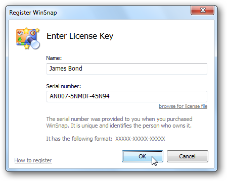 Enter License Key