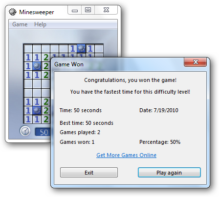 Minesweeper Screenshot without Transparency