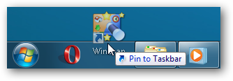 Windows 7 - Pin to Taskbar