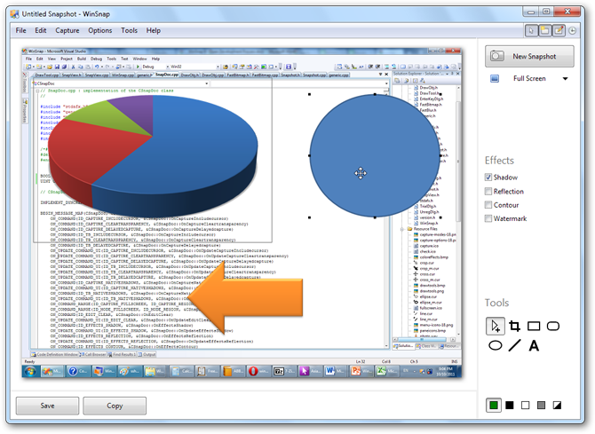 WinSnap 4 - Paste Objects and Charts