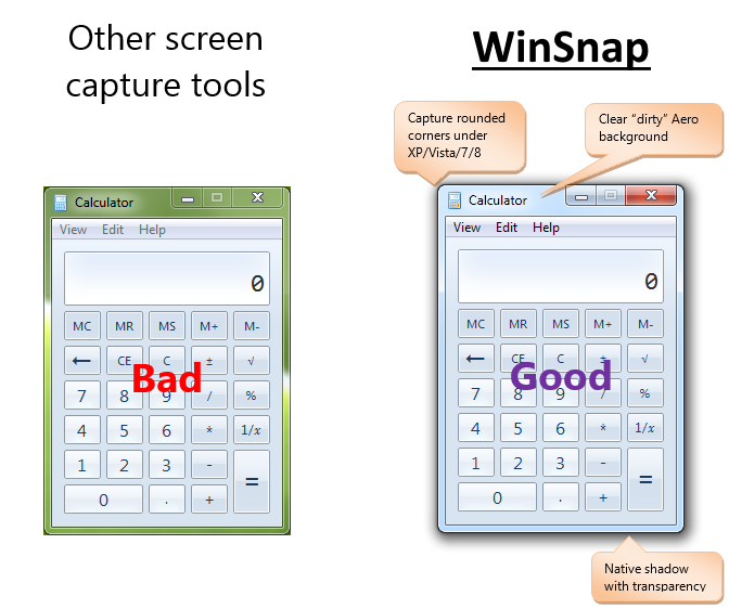 WinSnap vs Other Screen Capture Tools